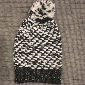 Steve Madden Knit Beanie with Pom Pom
